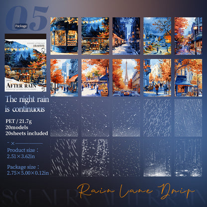 After Rain Sticker 20pcs