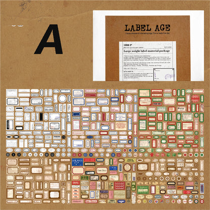 Age of Labels Sticker 1000pcs