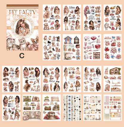 Age of Sail Autumn Pet Party Stickers Book