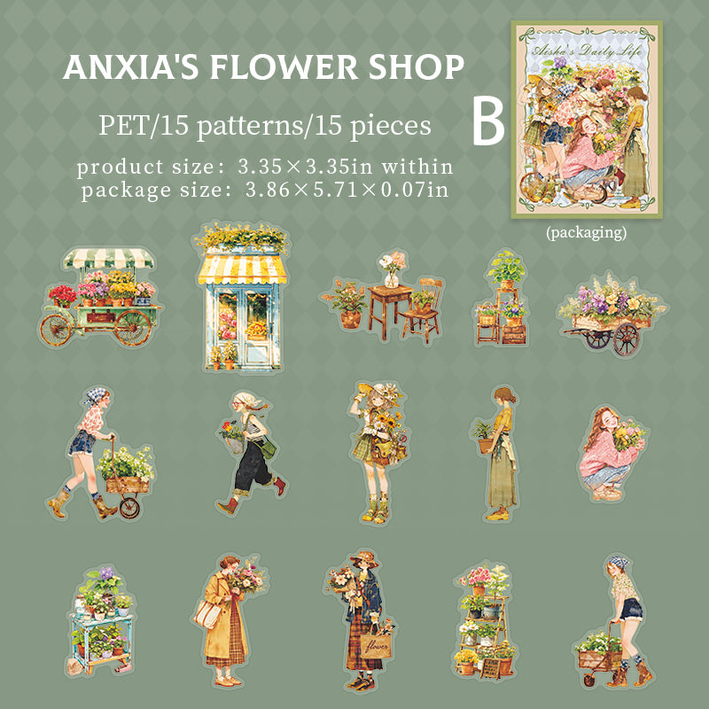 Aisha's Daily Life Sticker 15pcs