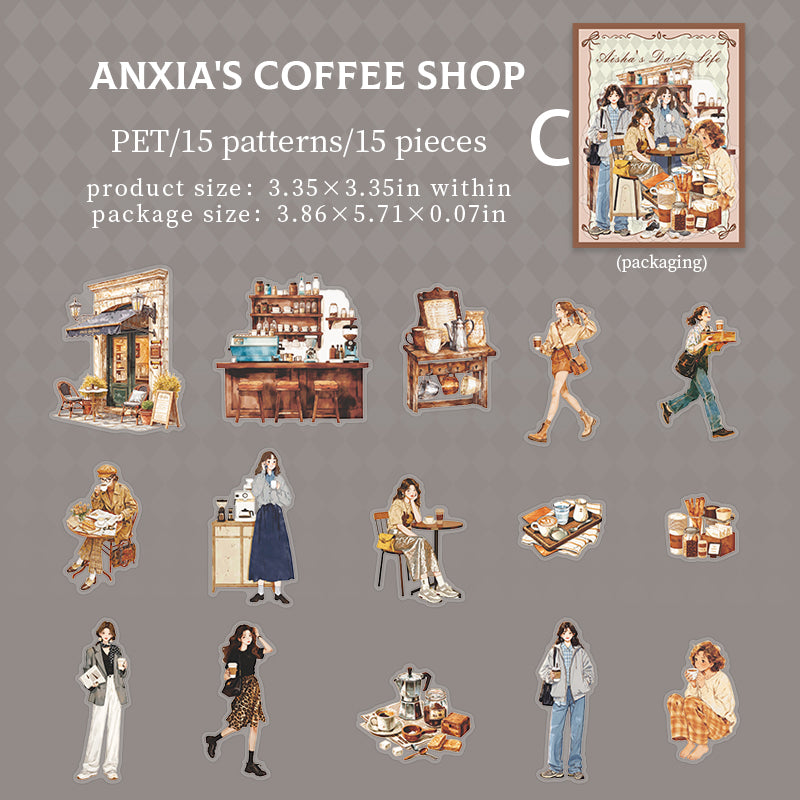 Aisha's Daily Life Sticker 15pcs