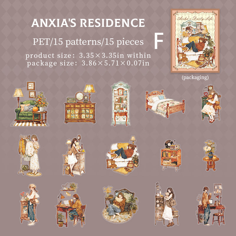 Aisha's Daily Life Sticker 15pcs