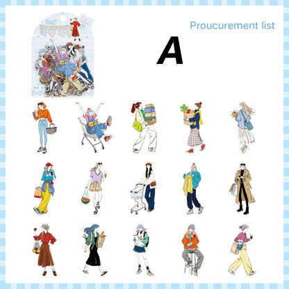 A Leisurely Life  Sticker 30pcs