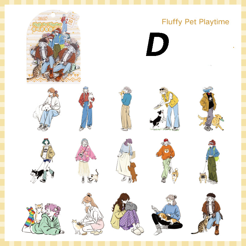 A Leisurely Life  Sticker 30pcs