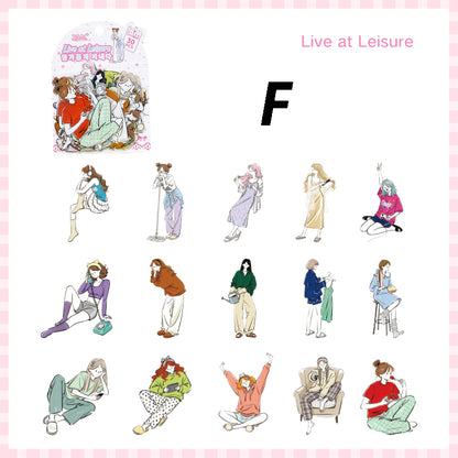 A Leisurely Life  Sticker 30pcs