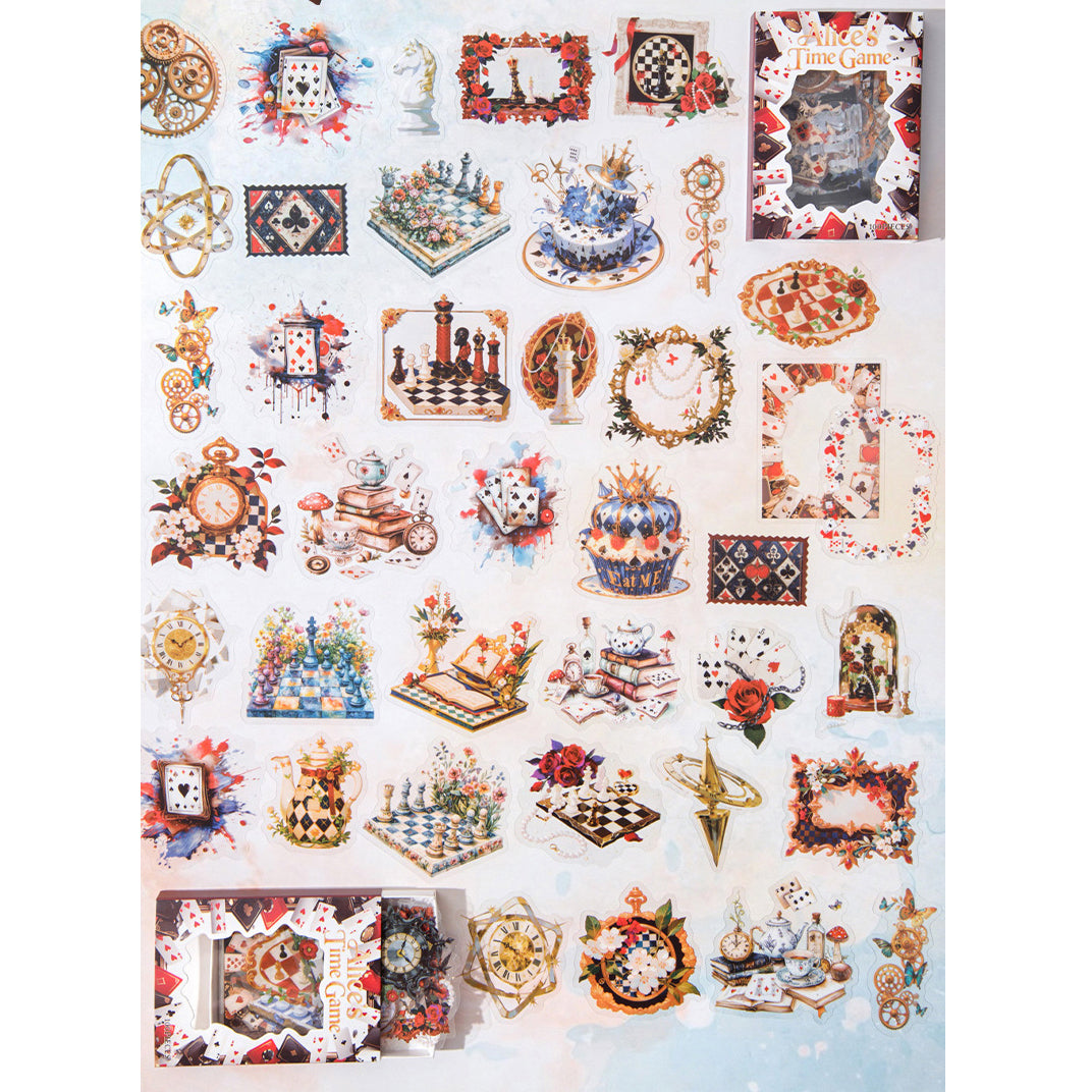 Alice's Time Game Sticker 100pcs