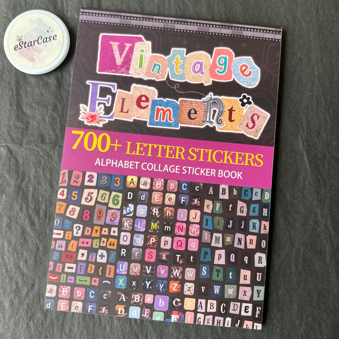 Alphabet Collage Journal Sticker Book