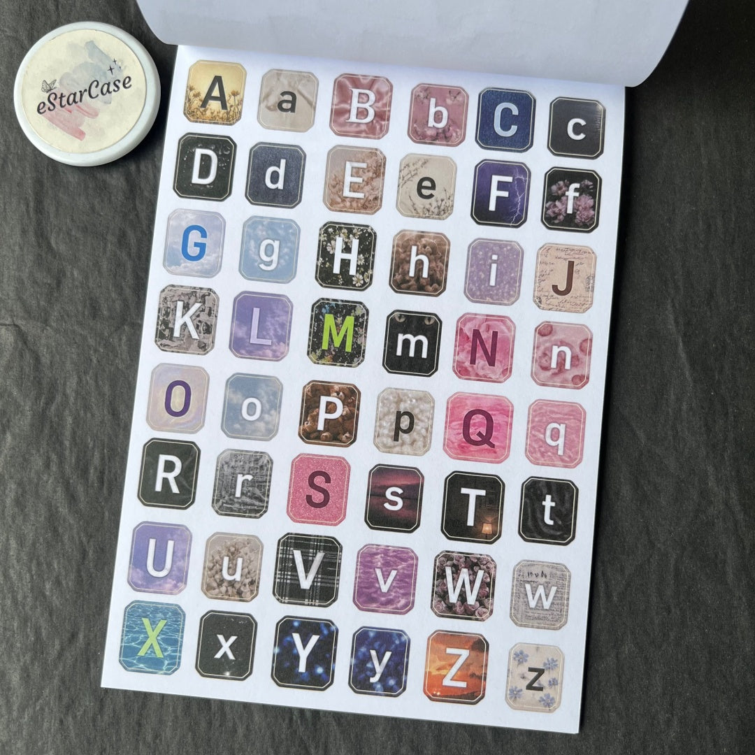 Alphabet Collage Journal Sticker Book