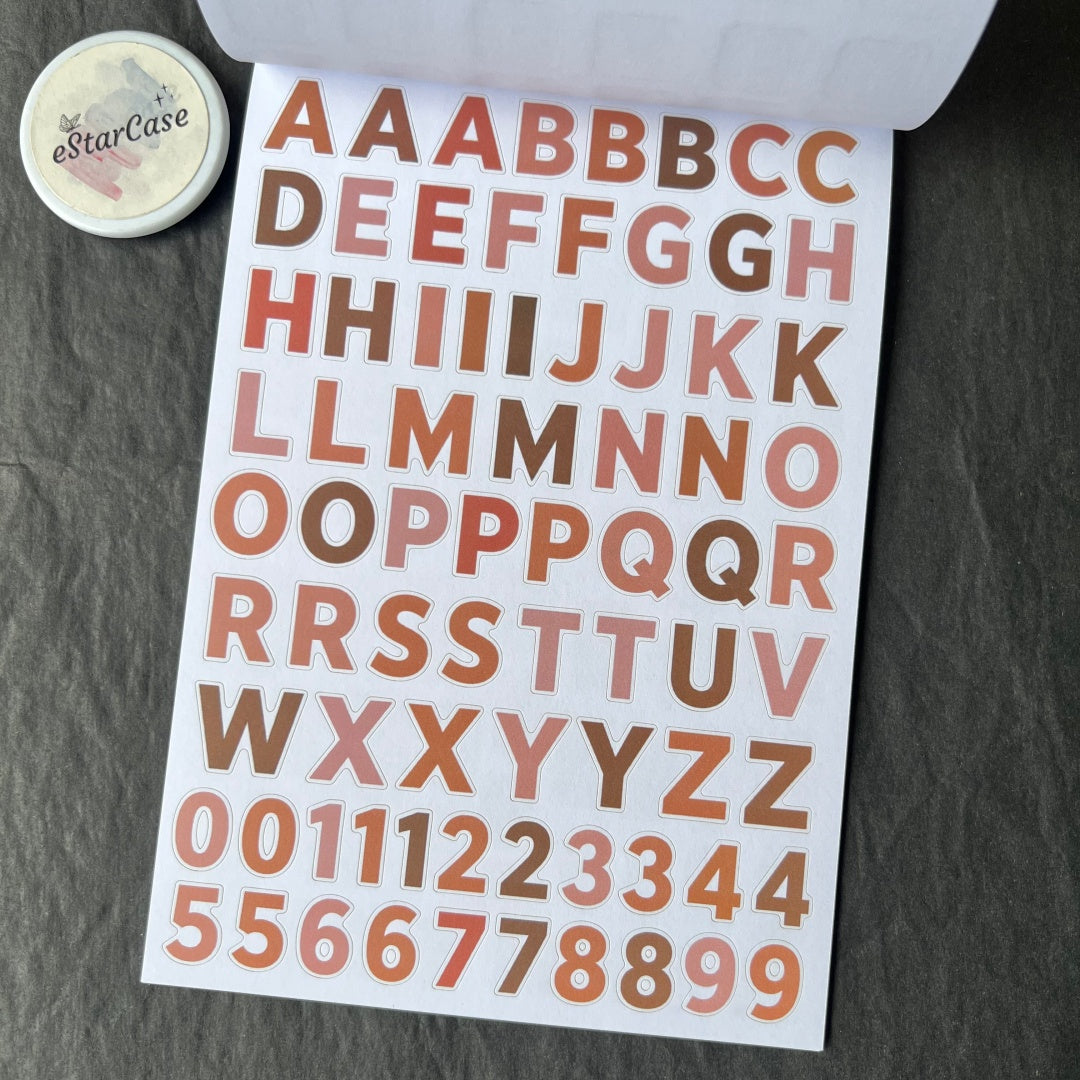 Alphabet Collage Journal Sticker Book