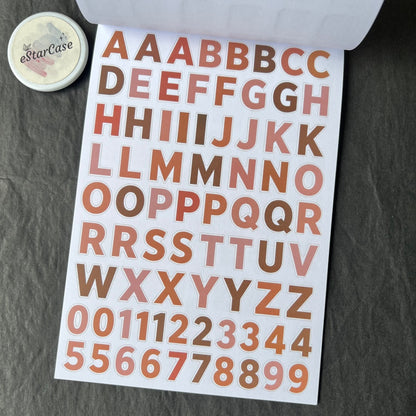 Alphabet Collage Journal Sticker Book