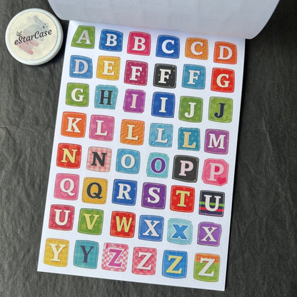 Alphabet Collage Journal Sticker Book