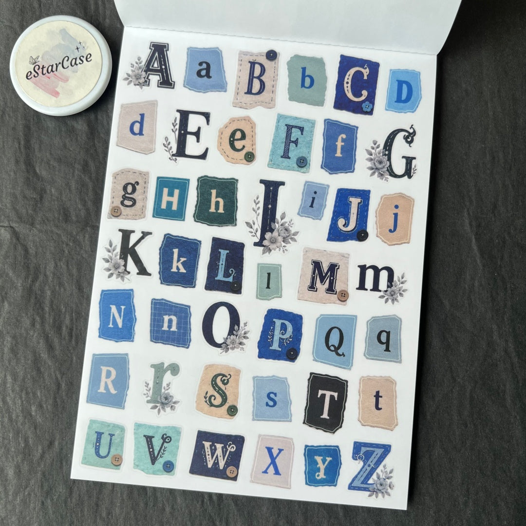 Alphabet Collage Journal Sticker Book