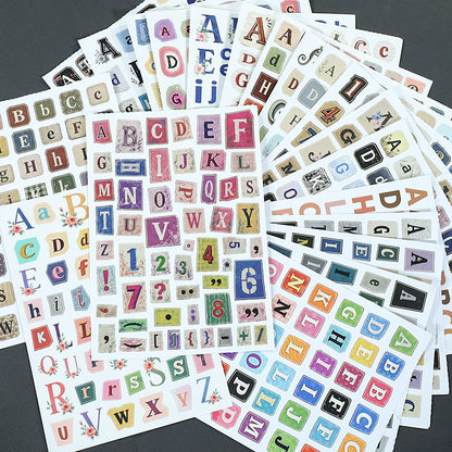 Alphabet Collage Journal Sticker Book
