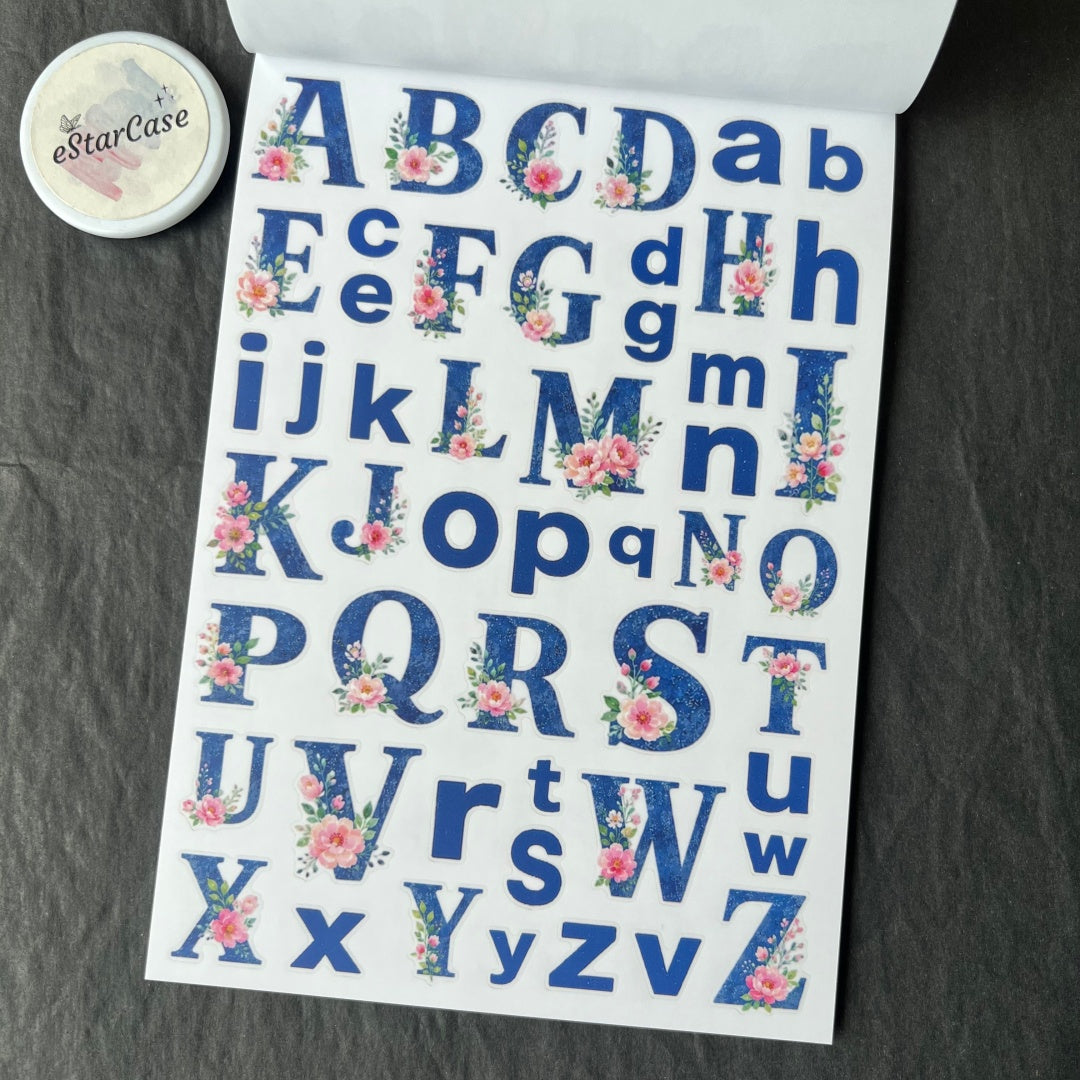 Alphabet Collage Journal Sticker Book