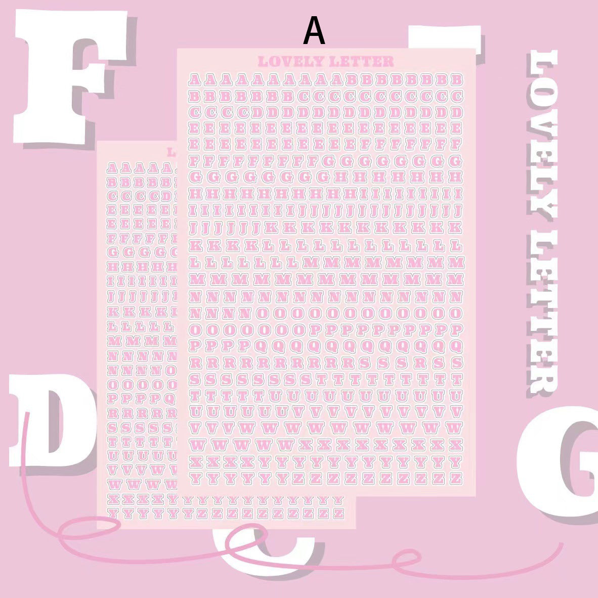 Alphabet Letter Stickers 10pcs