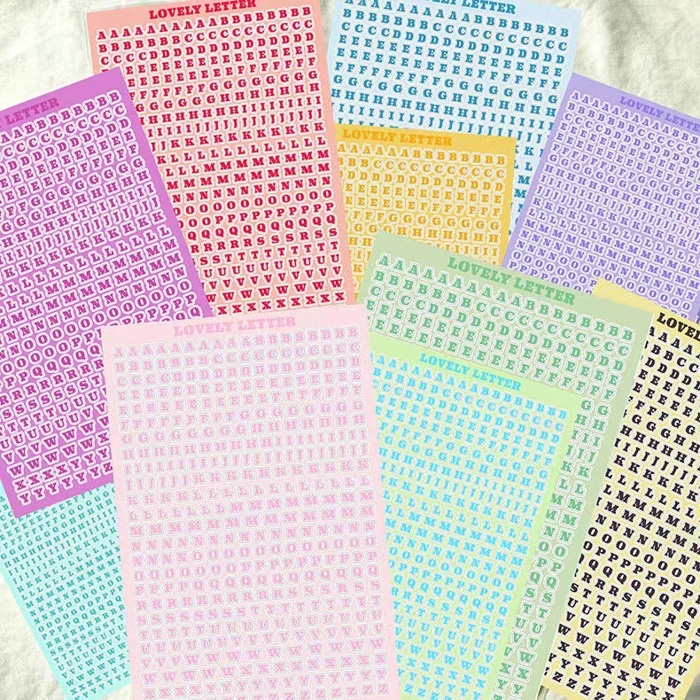 Alphabet Letter Stickers 10pcs