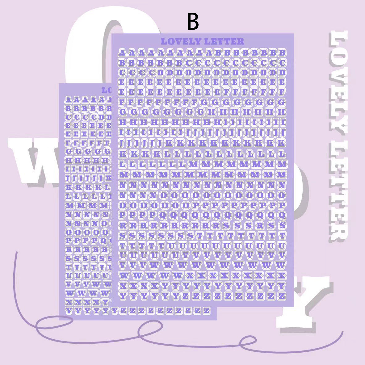 Alphabet Letter Stickers 10pcs