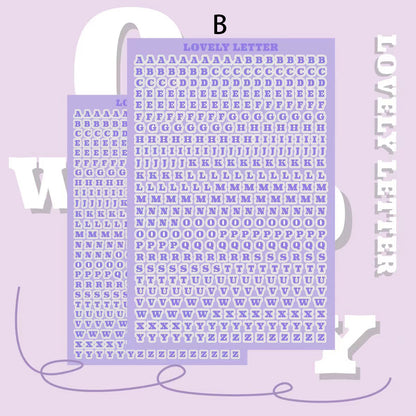 Alphabet Letter Stickers 10pcs