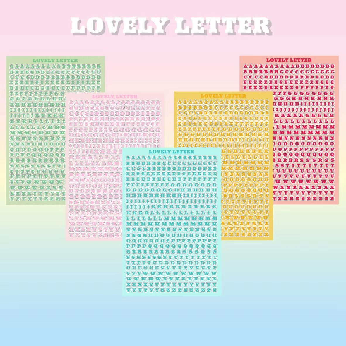 Alphabet Letter Stickers 10pcs
