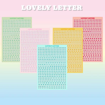 Alphabet Letter Stickers 10pcs
