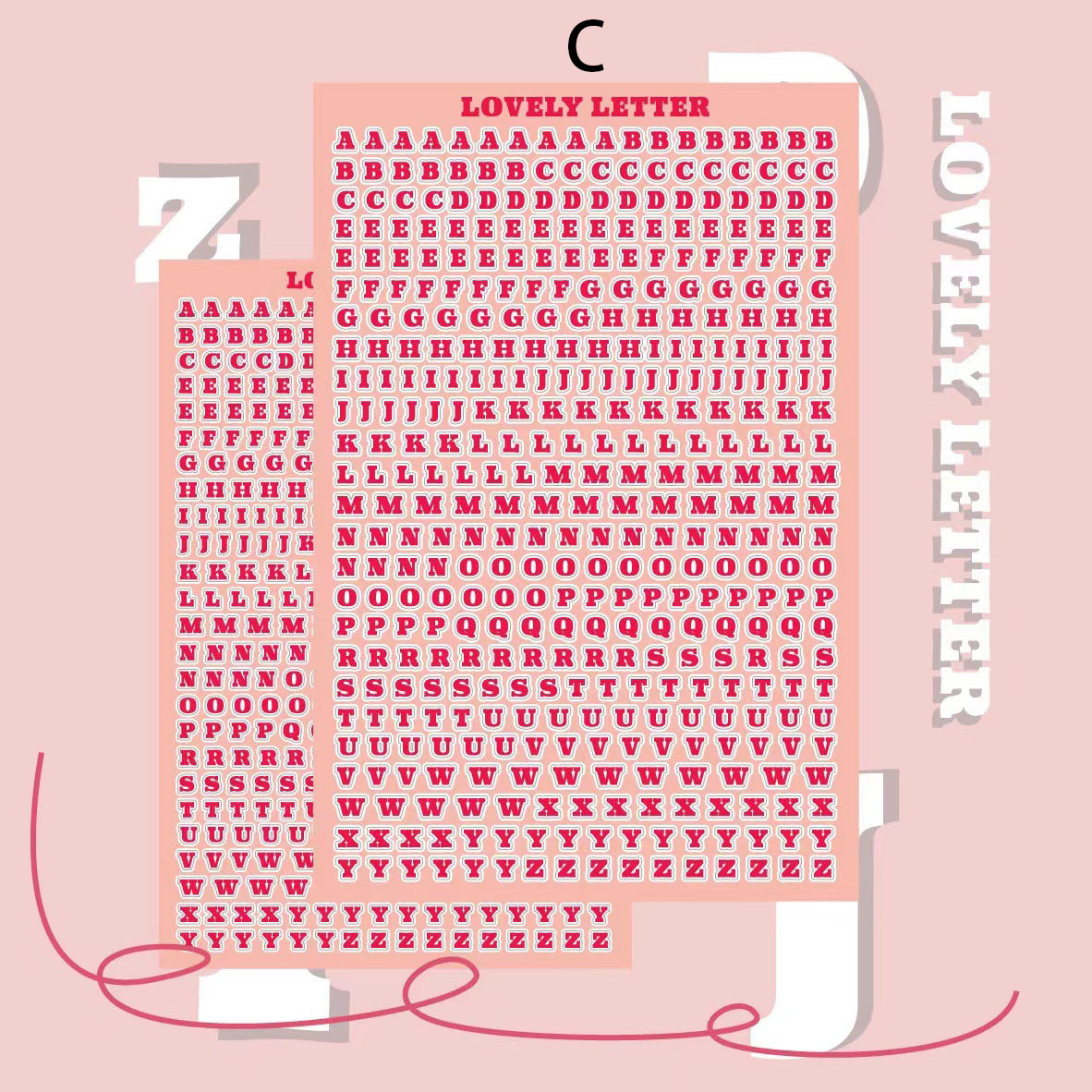 Alphabet Letter Stickers 10pcs
