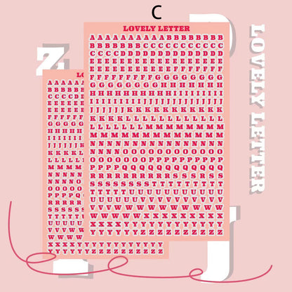Alphabet Letter Stickers 10pcs