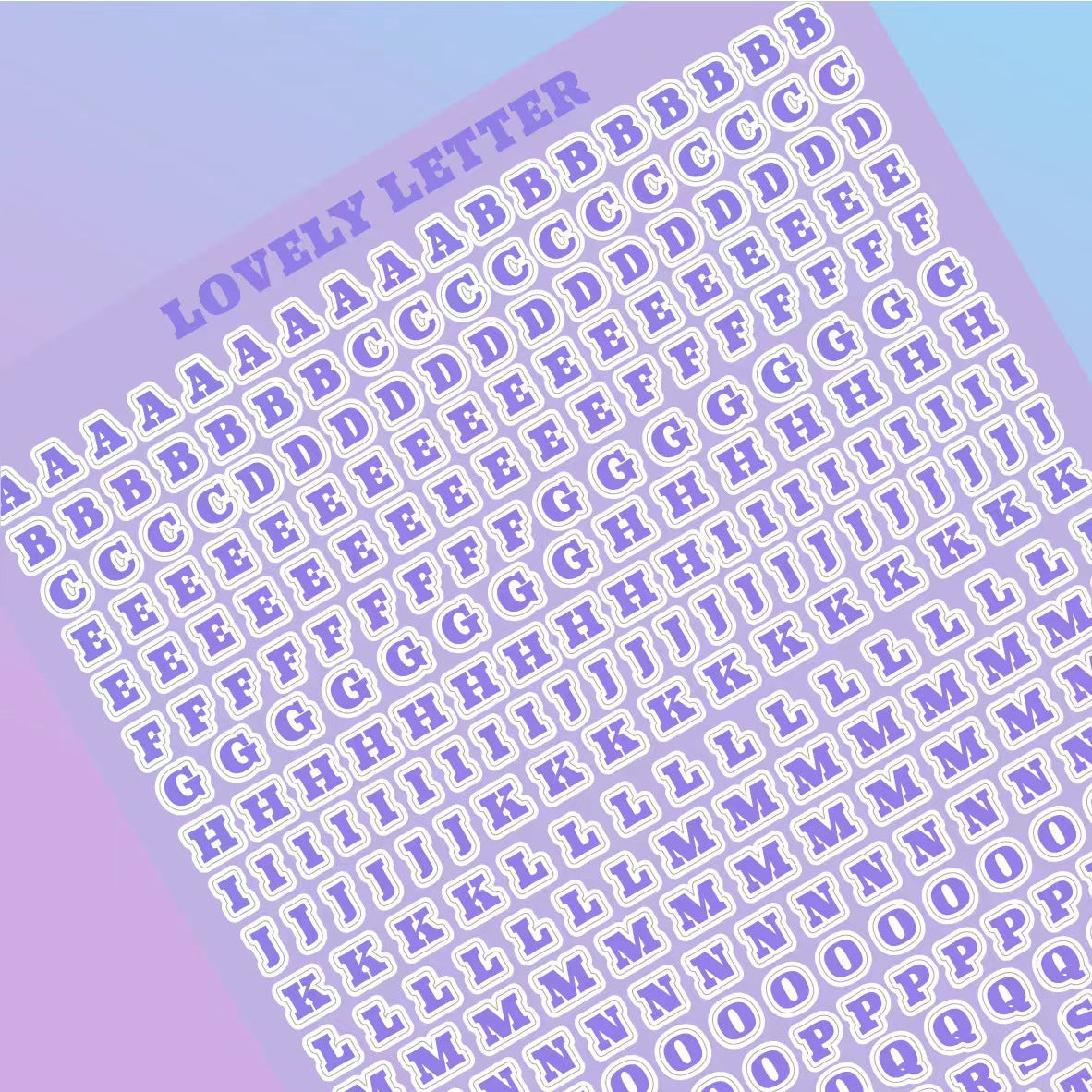 Alphabet Letter Stickers 10pcs