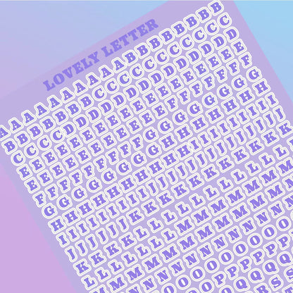 Alphabet Letter Stickers 10pcs