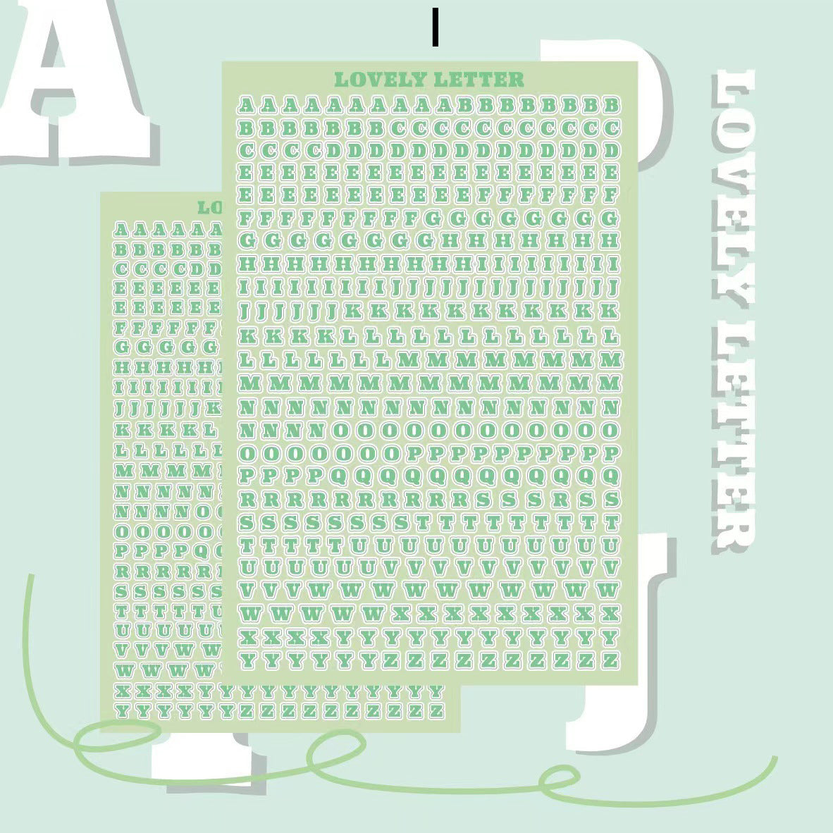 Alphabet Letter Stickers 10pcs