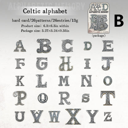 Alphabetic memory Sticker 26pcs