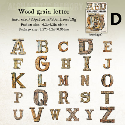 Alphabetic memory Sticker 26pcs