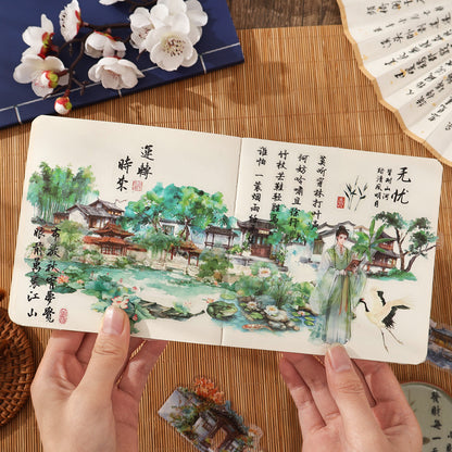 Ancient-style Courtyard Stickers 10pcs