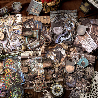 Antique Collection Museum Stickers 30pcs