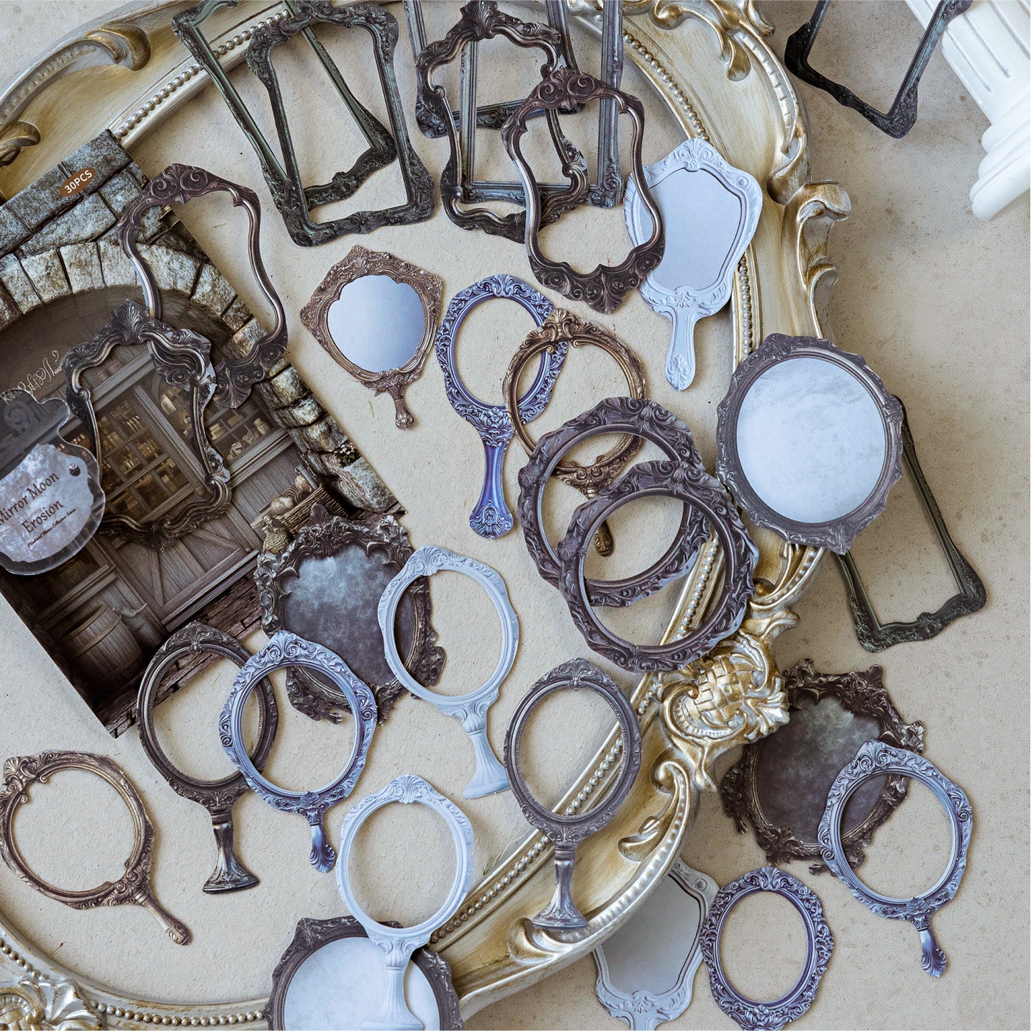 Antique Collection Museum Stickers 30pcs