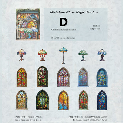 Antique Collection Museum Stickers 30pcs