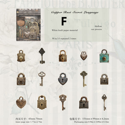 Antique Collection Museum Stickers 30pcs