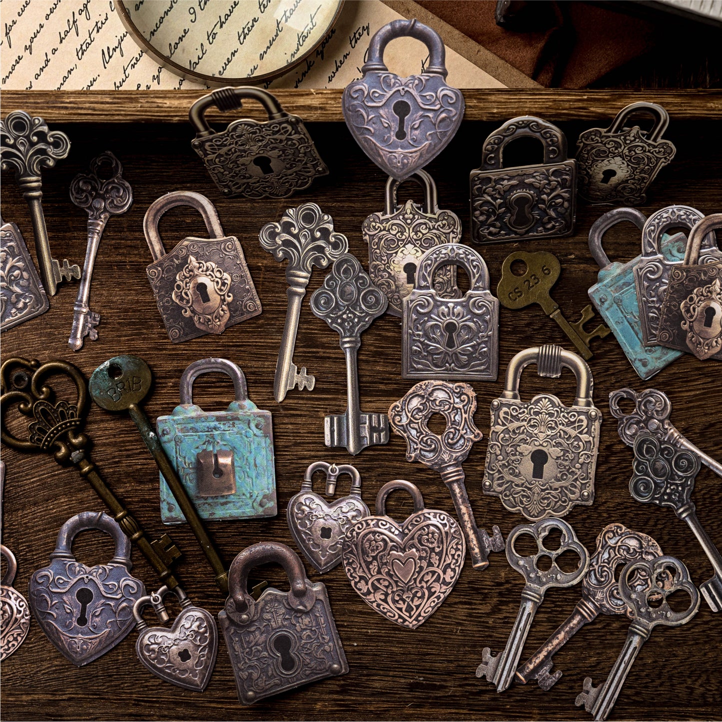 Antique Collection Museum Stickers 30pcs