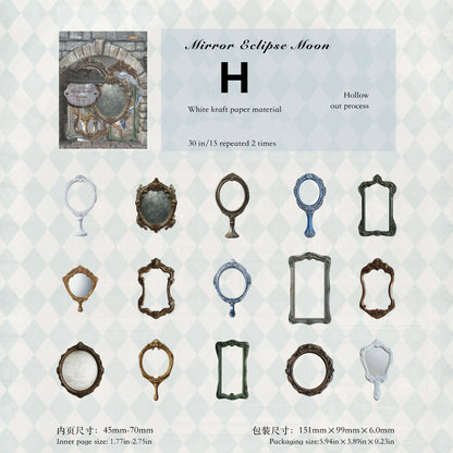 Antique Collection Museum Stickers 30pcs