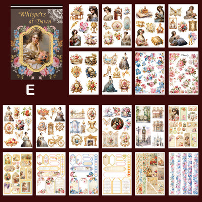 Artistic Courtly Style Sticker Book