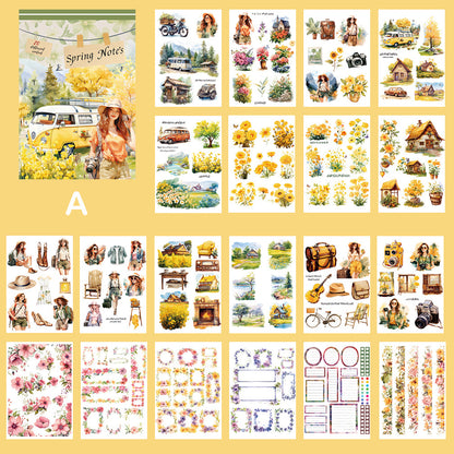 Artistic Courtly Style Sticker Book