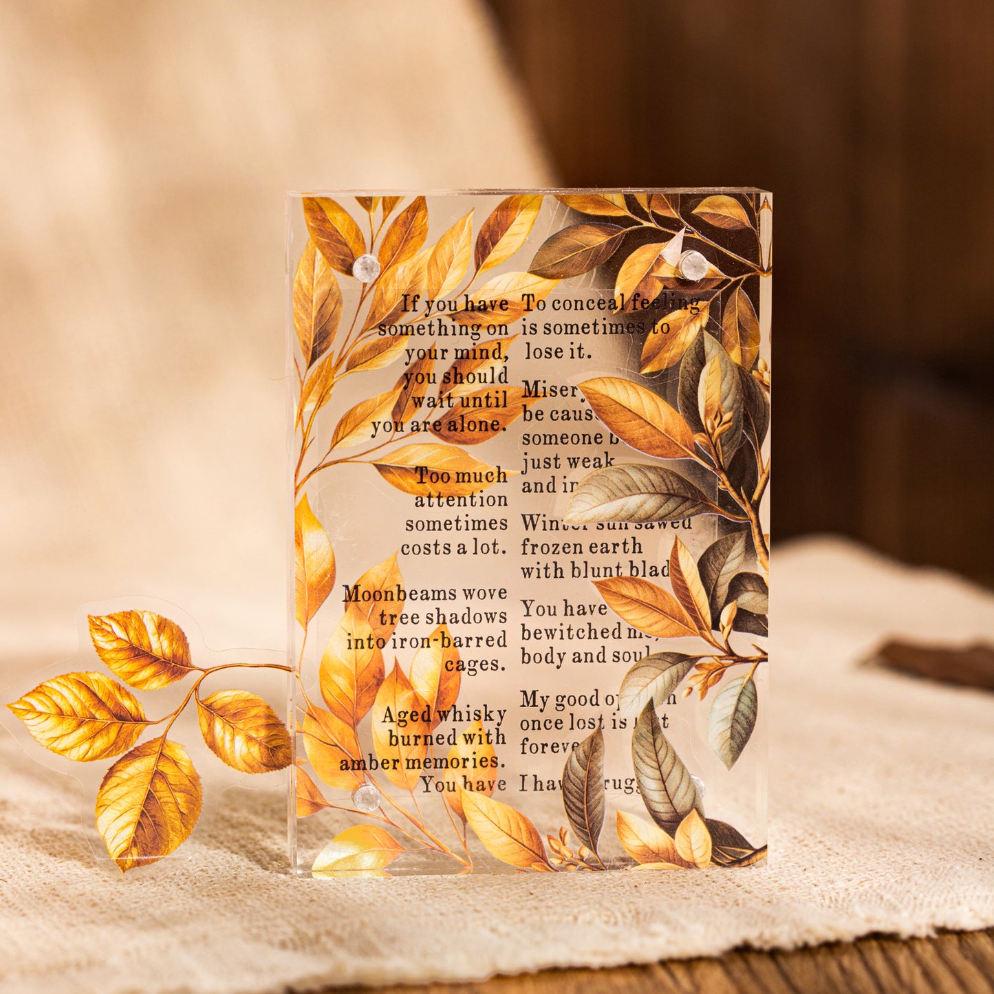 Honey Glaze Fragrance Sticker Book 20pcs