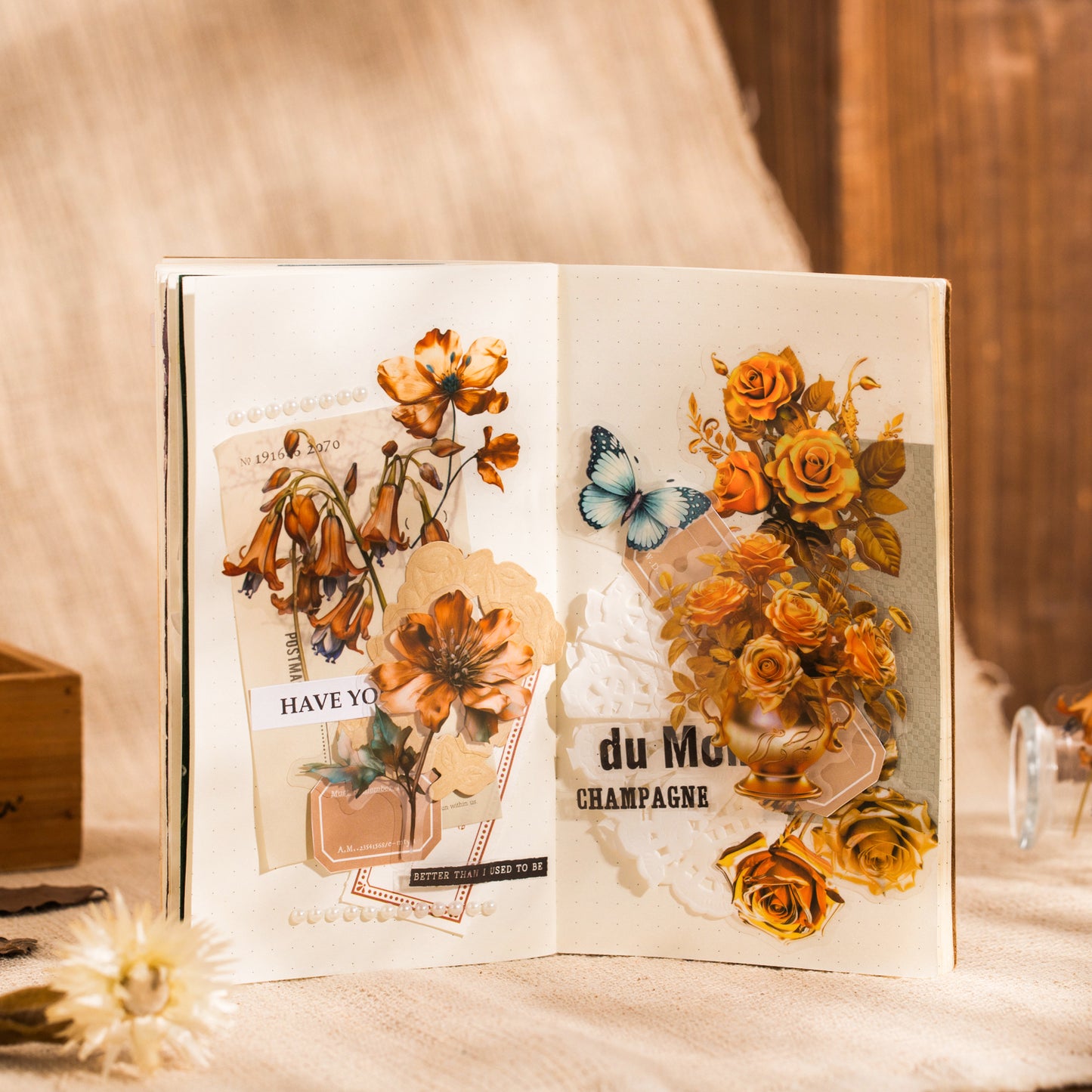 Honey Glaze Fragrance Sticker Book 20pcs