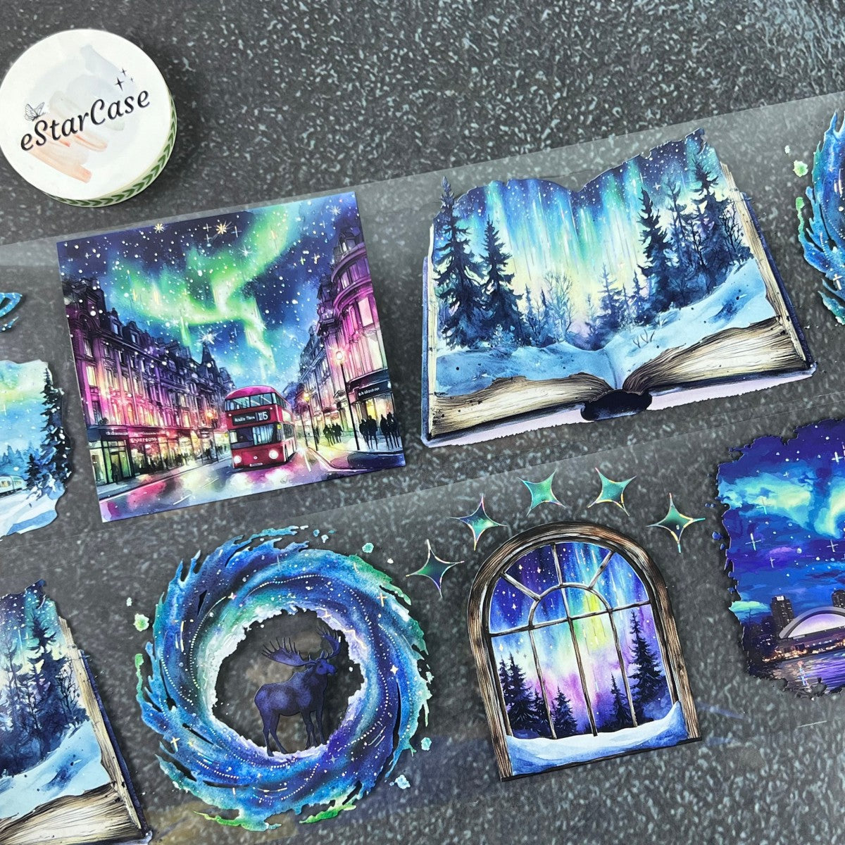 7cm*2m Aurora Eternal Night Tape