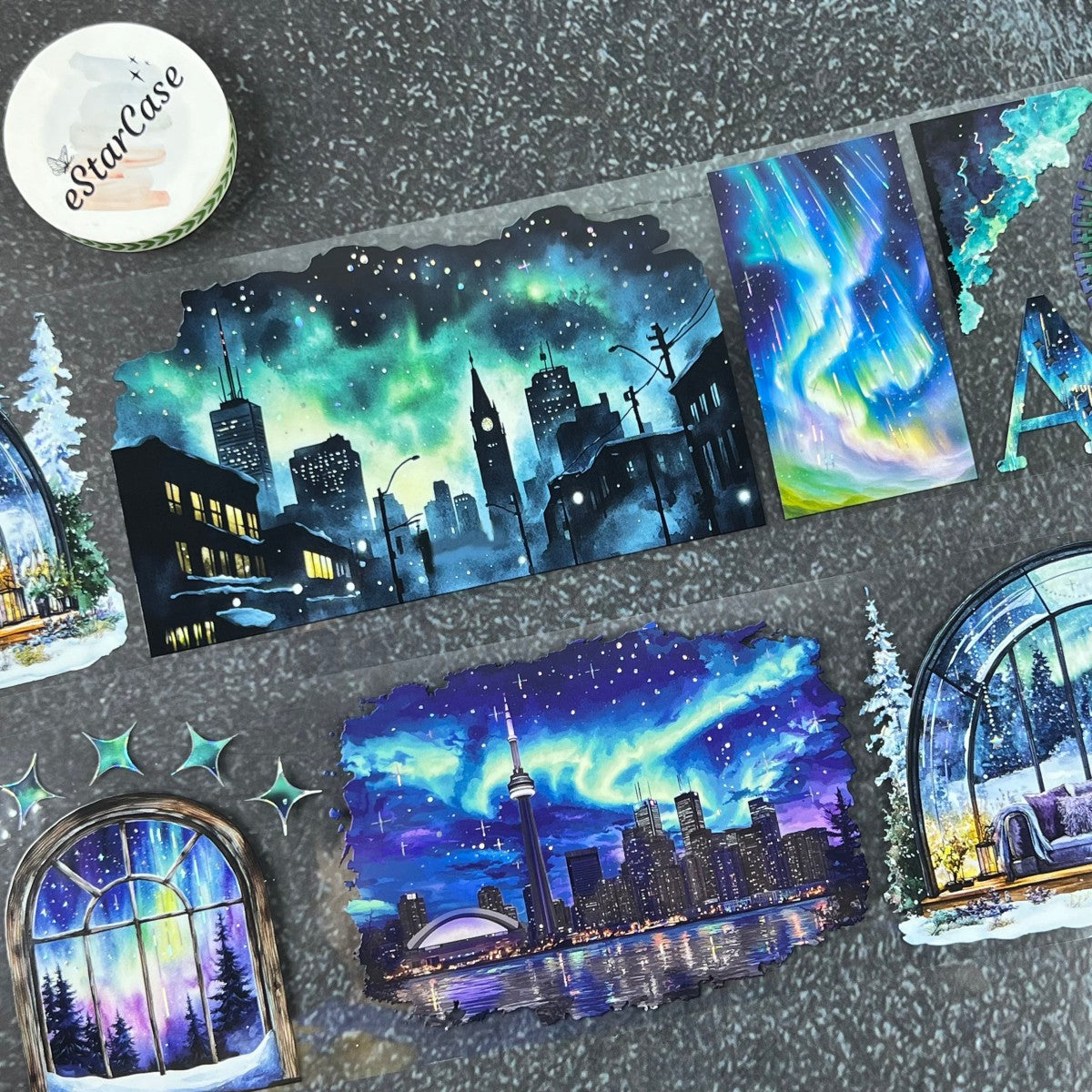 7cm*2m Aurora Eternal Night Tape