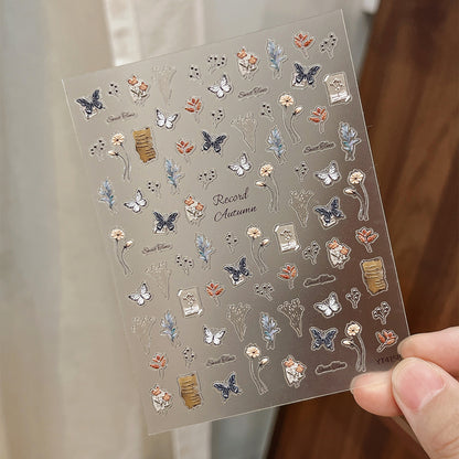 Autumn Butterflies Mini Stickers