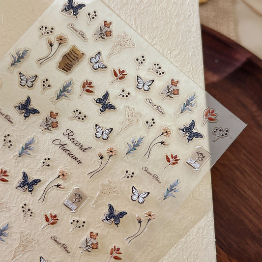 Autumn Butterflies Mini Stickers