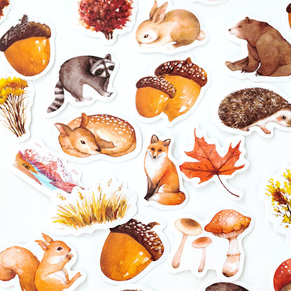 Autumn Forest Stickers 46pcs