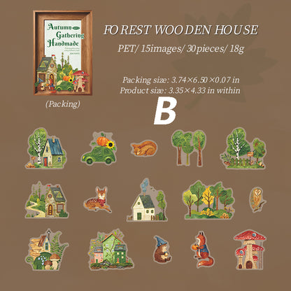 Autumn Handicrafts Sticker 30pcs