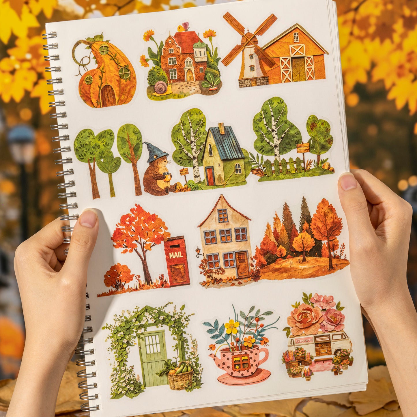 Autumn Handicrafts Sticker 30pcs