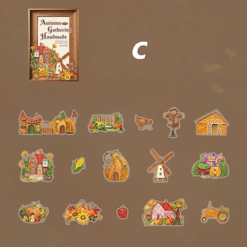 Autumn Handicrafts Sticker 30pcs
